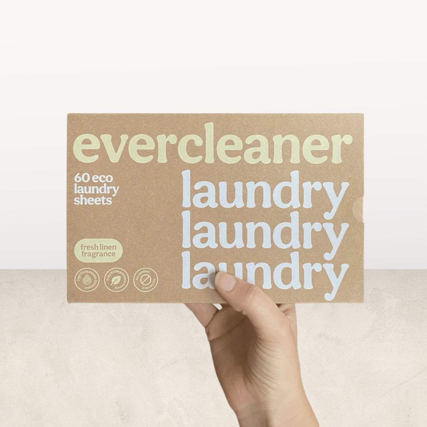 Evercleaner laundry detergent sheets